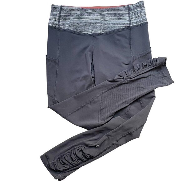Lululemon Speed Tight Lux Crop Gray Leggings Women’s 6  Athletic Gym Running - Picture 2 of 10